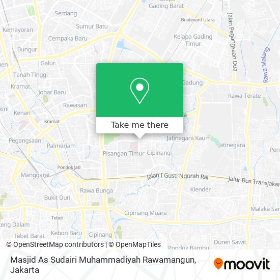 Masjid As Sudairi Muhammadiyah Rawamangun map