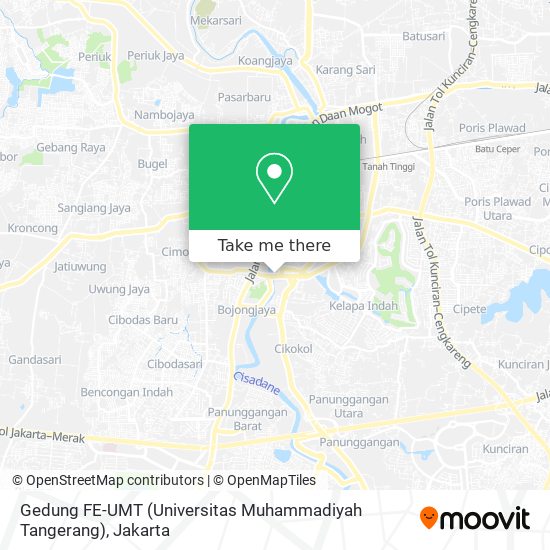 Gedung FE-UMT (Universitas Muhammadiyah Tangerang) map
