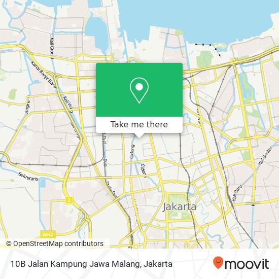 10B Jalan Kampung Jawa Malang map