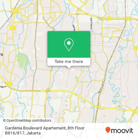 Gardenia Boulevard Apartement, 8th Floor B816 / 817 map