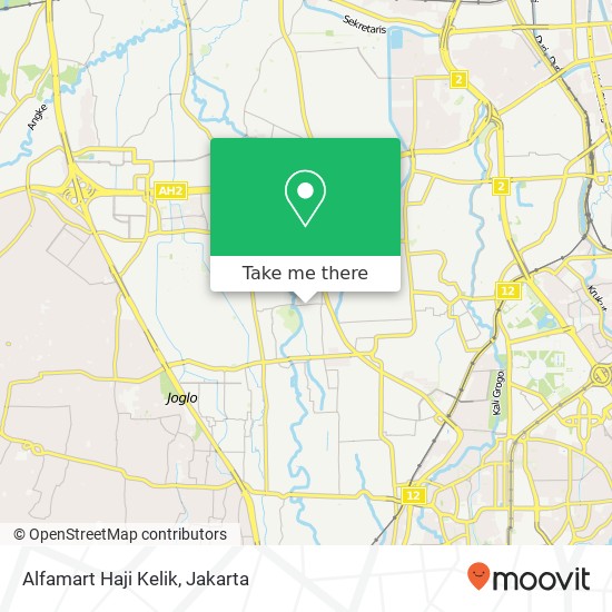 Alfamart Haji Kelik map