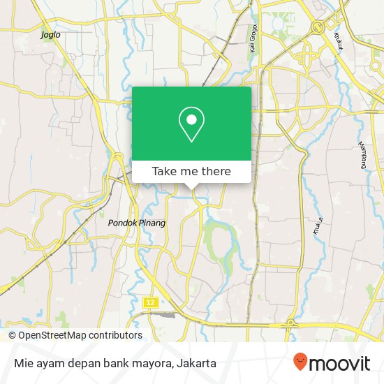 Mie ayam depan bank mayora map