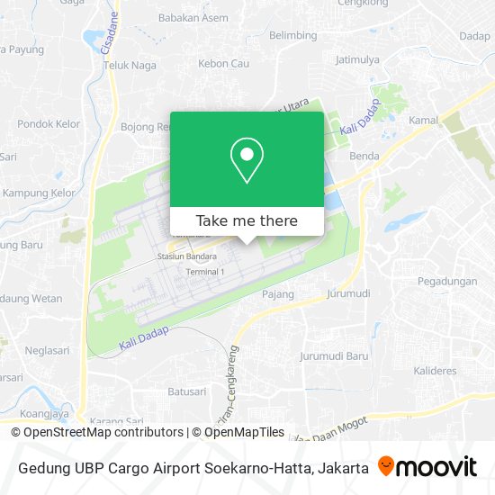 Gedung UBP Cargo Airport Soekarno-Hatta map
