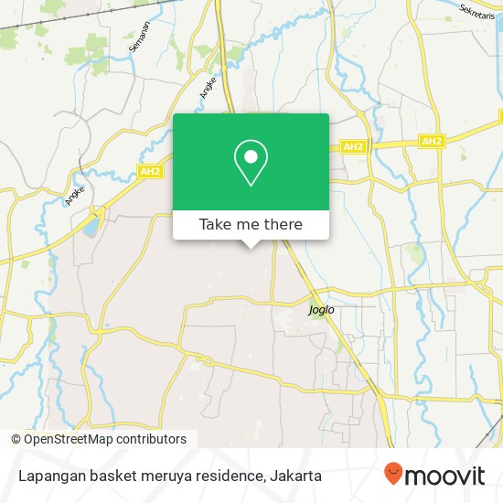 Lapangan basket meruya residence map