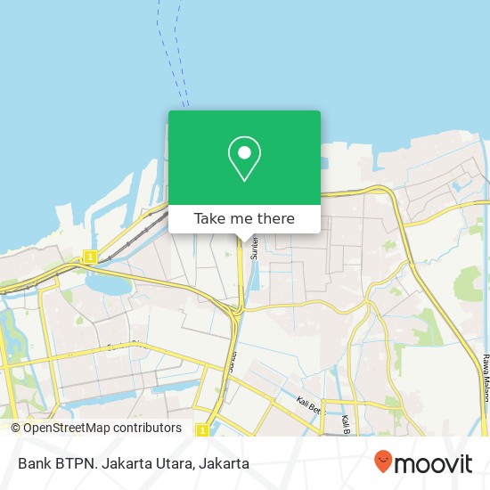 Bank BTPN. Jakarta Utara map