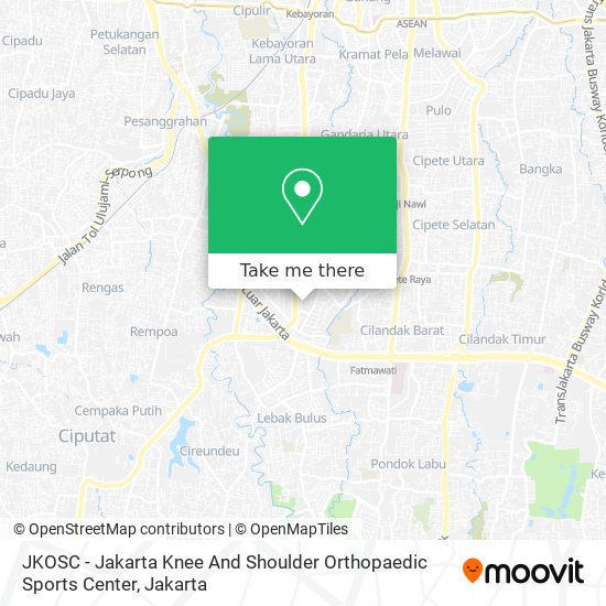 JKOSC - Jakarta Knee And Shoulder Orthopaedic Sports Center map