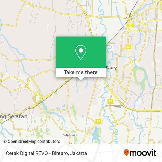 Cetak Digital REVO - Bintaro map