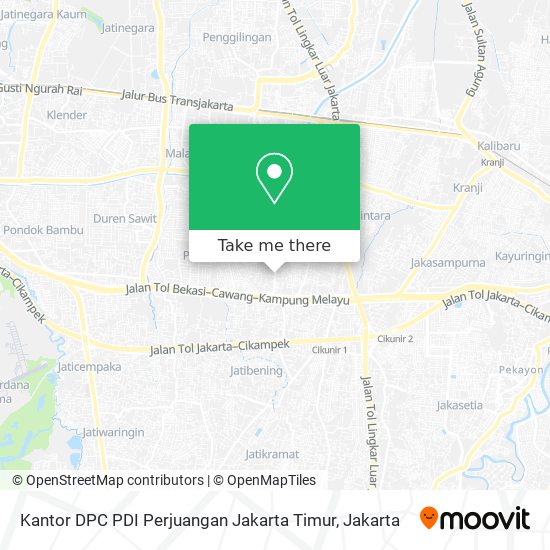 Kantor DPC PDI Perjuangan Jakarta Timur map