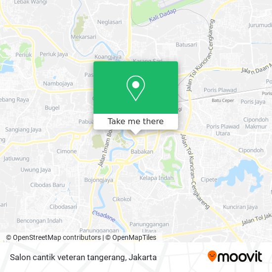 Salon cantik veteran tangerang map