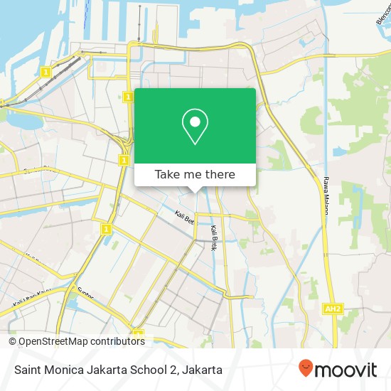 Saint Monica Jakarta School 2 map