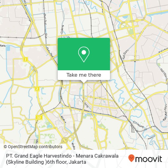 PT. Grand Eagle Harvestindo - Menara Cakrawala (Skyline Building )6th floor map