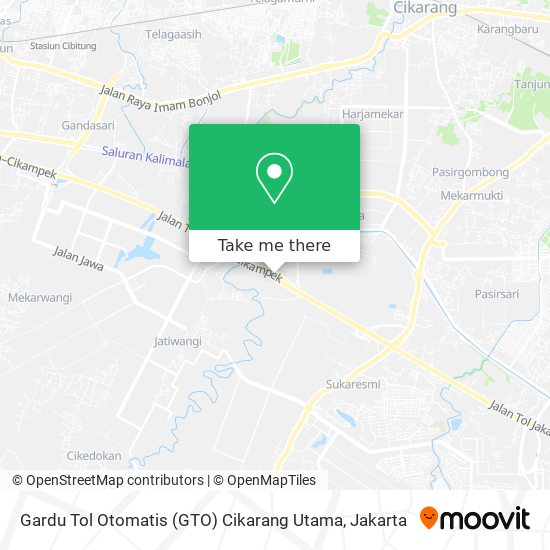 Gardu Tol Otomatis (GTO) Cikarang Utama map