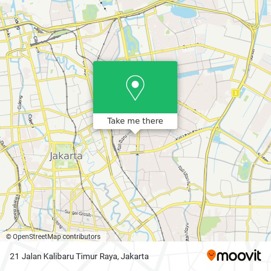 21 Jalan Kalibaru Timur Raya map