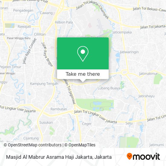 Masjid Al Mabrur Asrama Haji Jakarta map