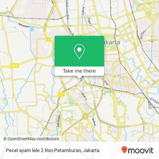 Pecel ayam lele 2 Rsn.Petamburan map