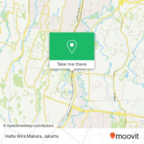 Halte Wira Makara map
