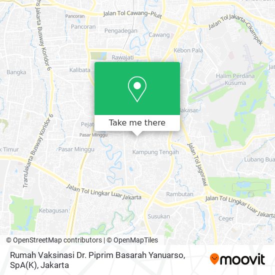 Rumah Vaksinasi Dr. Piprim Basarah Yanuarso, SpA(K) map