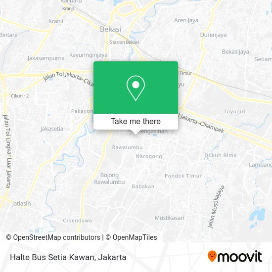 Halte Bus Setia Kawan map