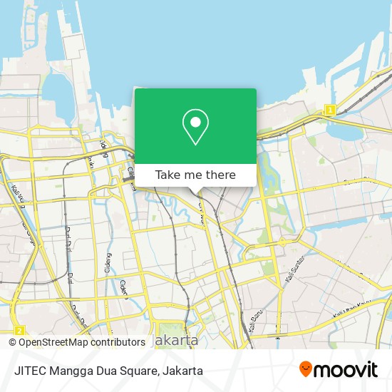 JITEC Mangga Dua Square map