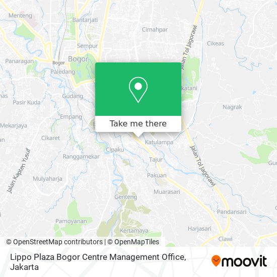 Lippo Plaza Bogor Centre Management Office map