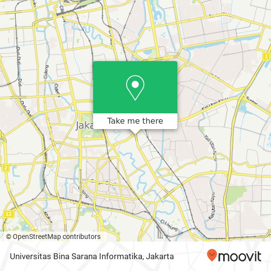 Universitas Bina Sarana Informatika map