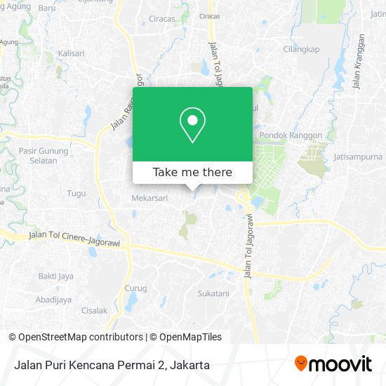 Jalan Puri Kencana Permai 2 map