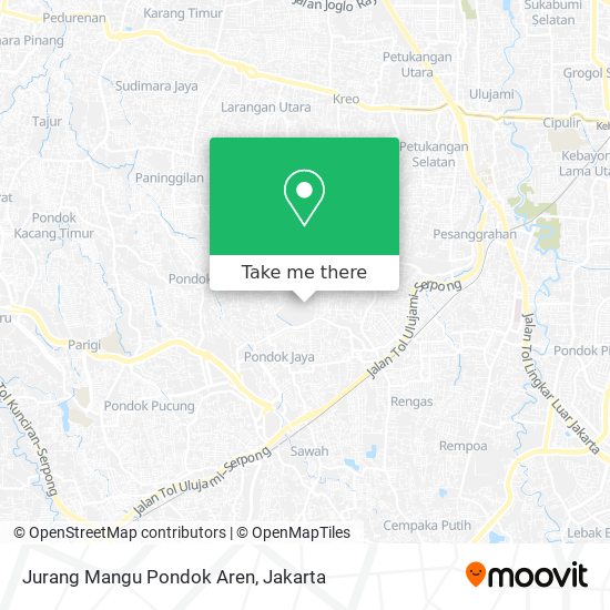 Jurang Mangu Pondok Aren map