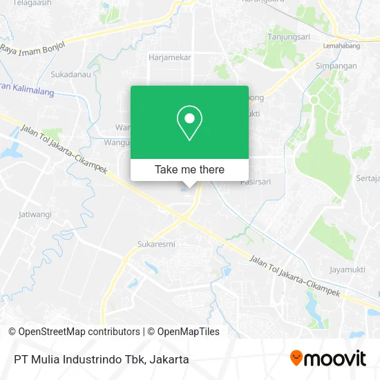 PT Mulia Industrindo Tbk map