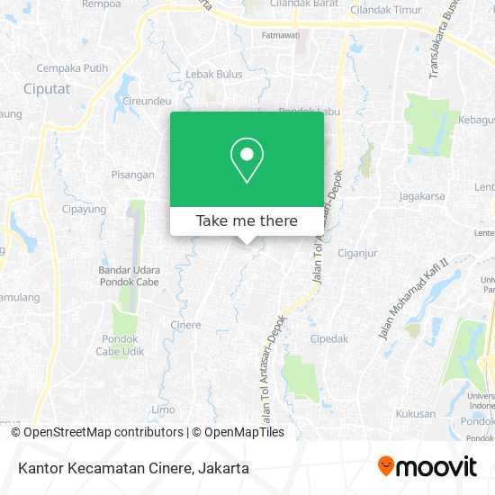 Kantor Kecamatan Cinere map