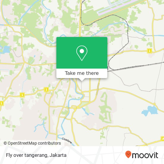 Fly over tangerang map