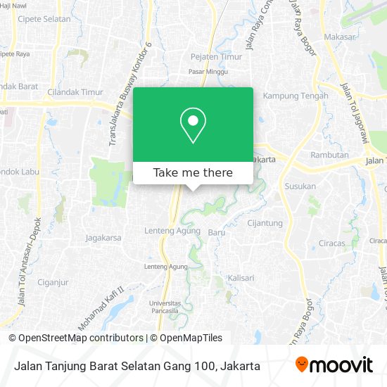 Jalan Tanjung Barat Selatan Gang 100 map