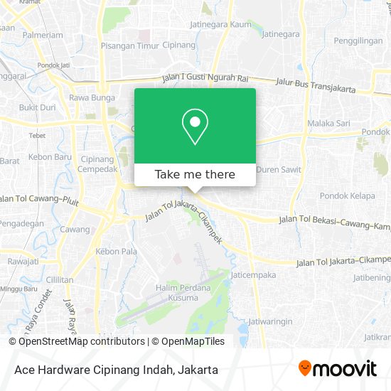 Ace Hardware Cipinang Indah map