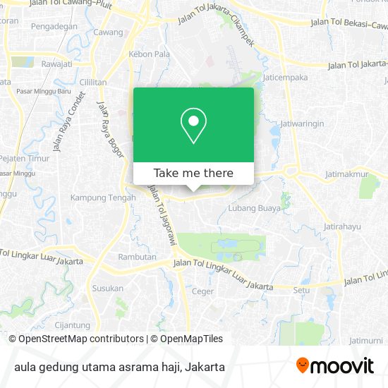 aula gedung utama asrama haji map