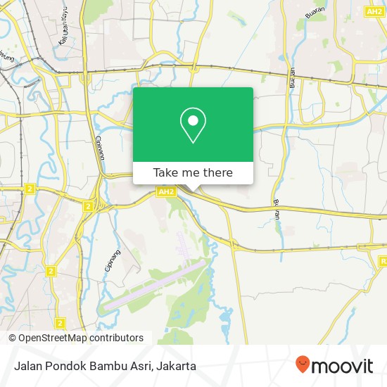 Jalan Pondok Bambu Asri map