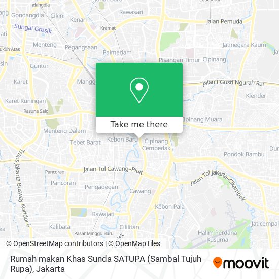 Rumah makan Khas Sunda SATUPA (Sambal Tujuh Rupa) map