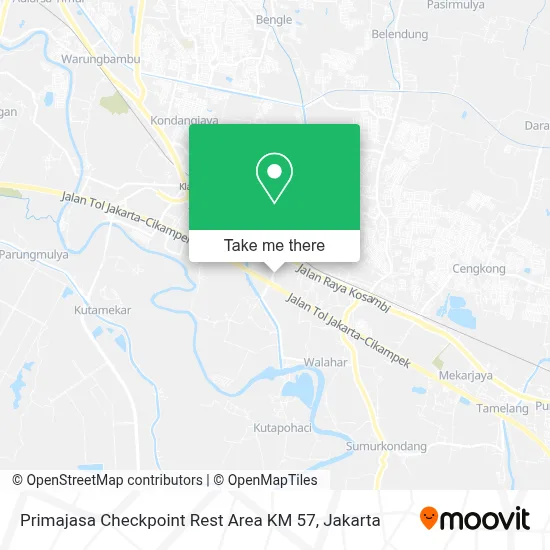Primajasa Checkpoint Rest Area KM 57 map