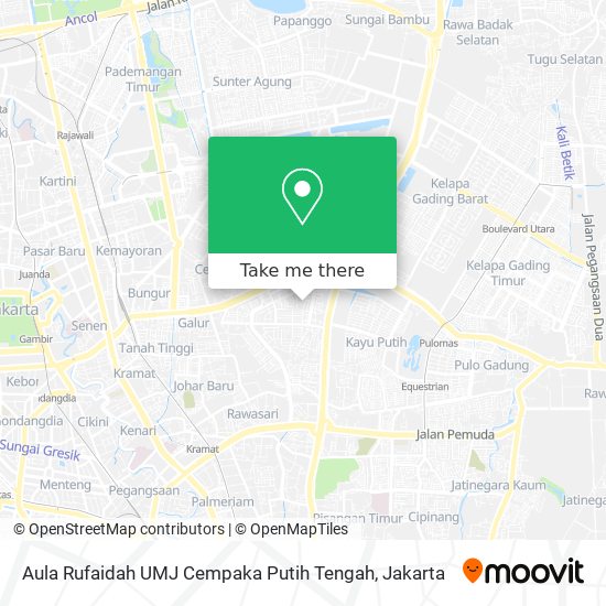 Aula Rufaidah UMJ Cempaka Putih Tengah map