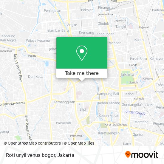 Roti unyil venus bogor map