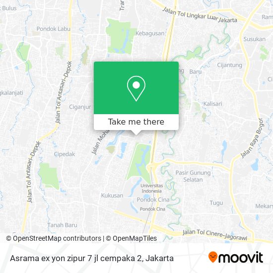 Asrama ex yon zipur 7 jl cempaka 2 map