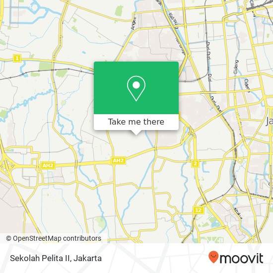 Sekolah Pelita II map