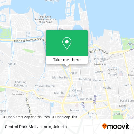 Central Park Mall Jakarta map