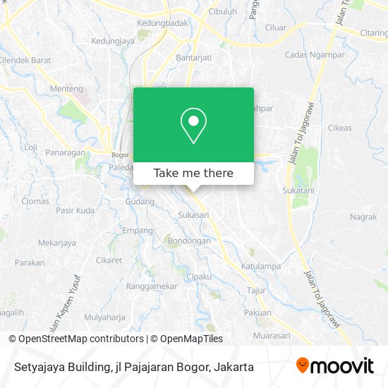 Setyajaya Building, jl Pajajaran Bogor map
