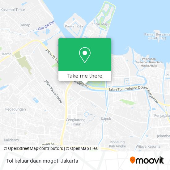 Tol keluar daan mogot map