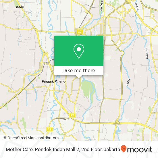 Mother Care, Pondok Indah Mall 2, 2nd Floor map