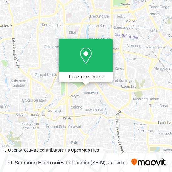 PT. Samsung Electronics Indonesia (SEIN) map