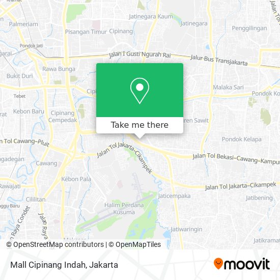 Mall Cipinang Indah map