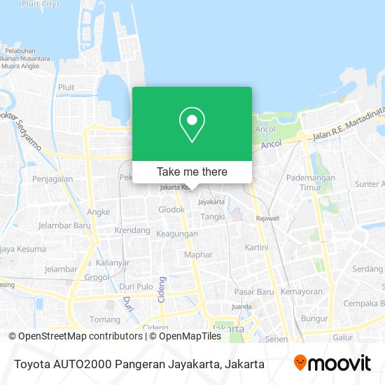 Toyota AUTO2000 Pangeran Jayakarta map