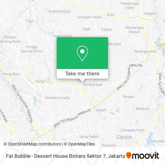 Fat Bubble - Dessert House Bintaro Sektor 7 map