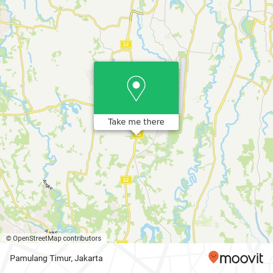 Pamulang Timur map