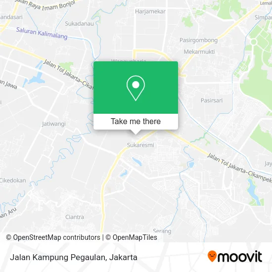 Jalan Kampung Pegaulan map